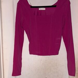 Magenta Long Sleeve Top